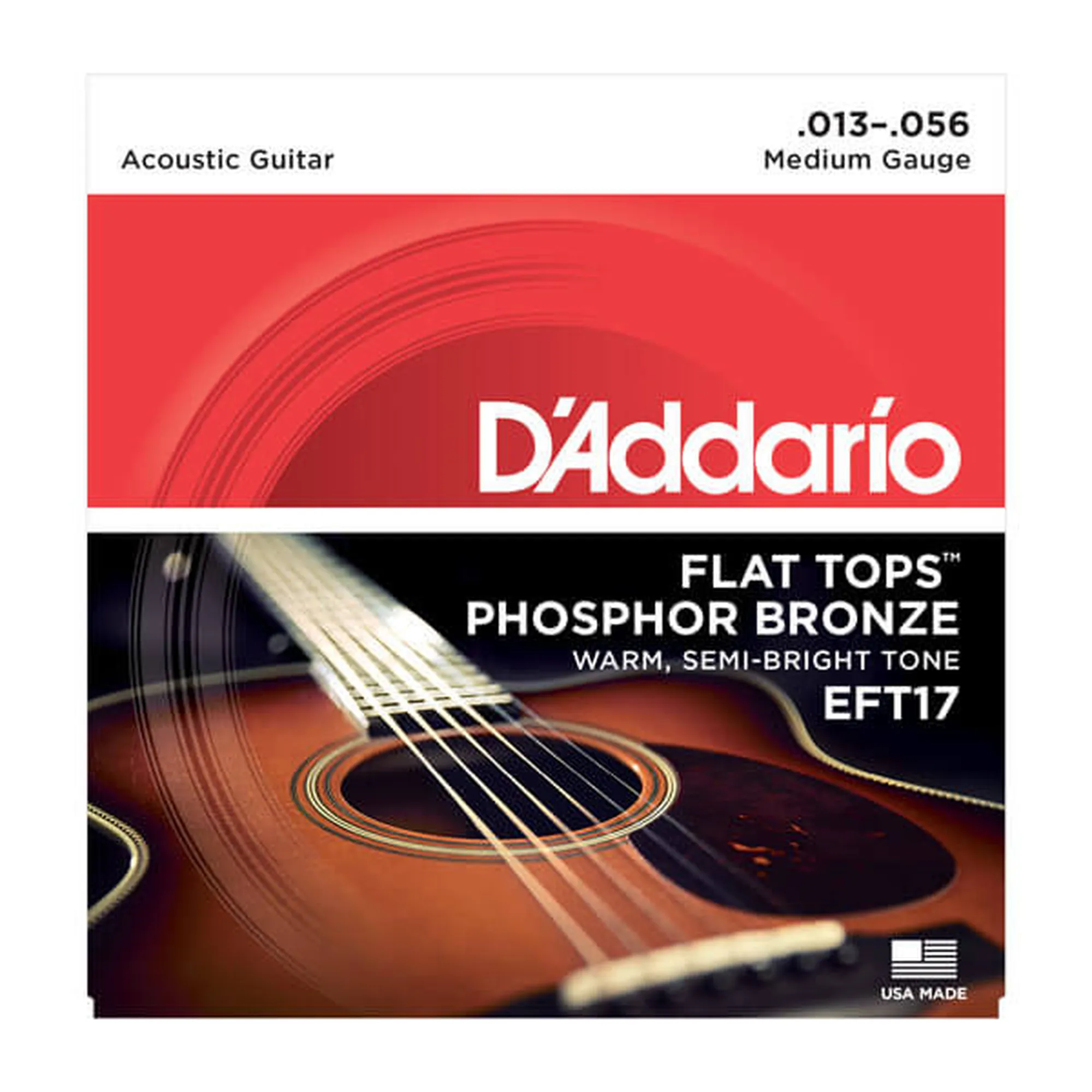 D´Addario EFT17 Flat Tops PB Medium