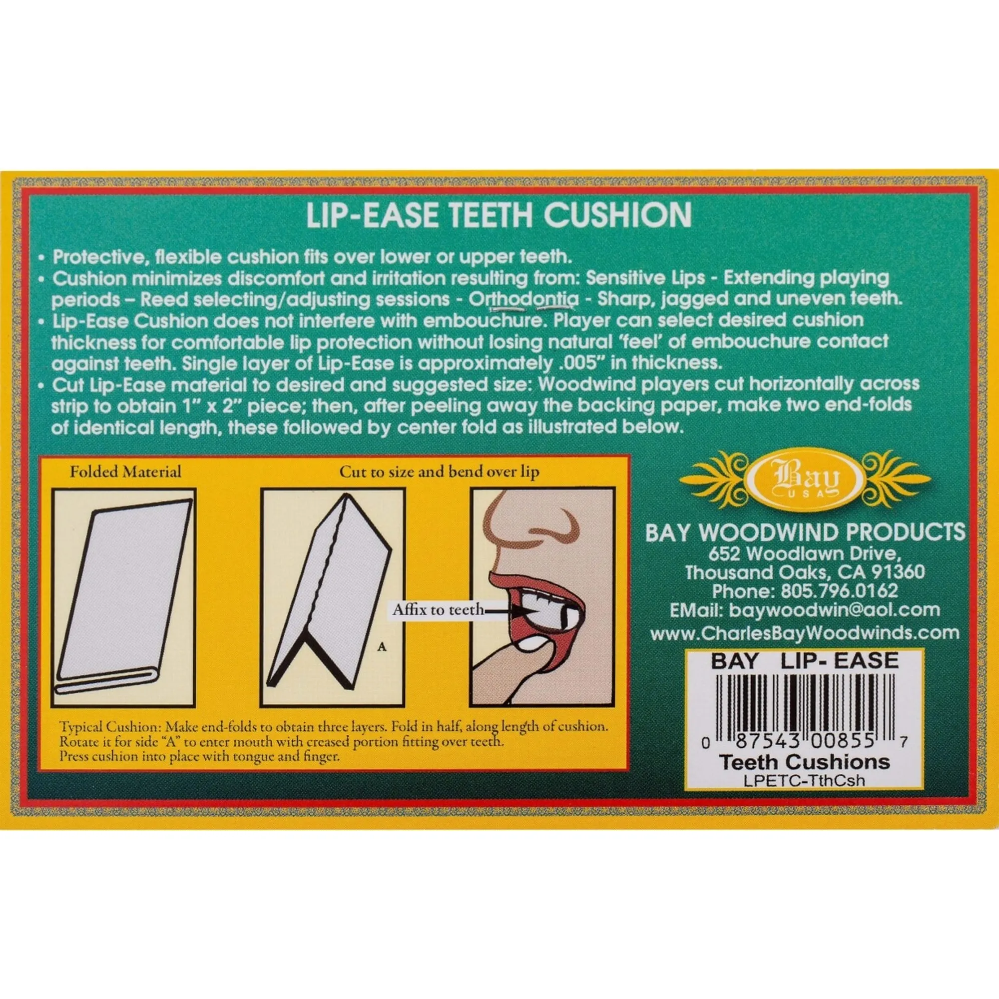Charles Bay Lip Ease Teeth Cushion