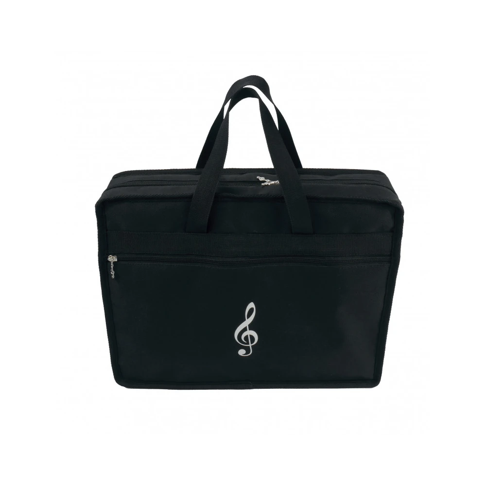 agifty Portfoliotasche Violinschlüssel schwarz