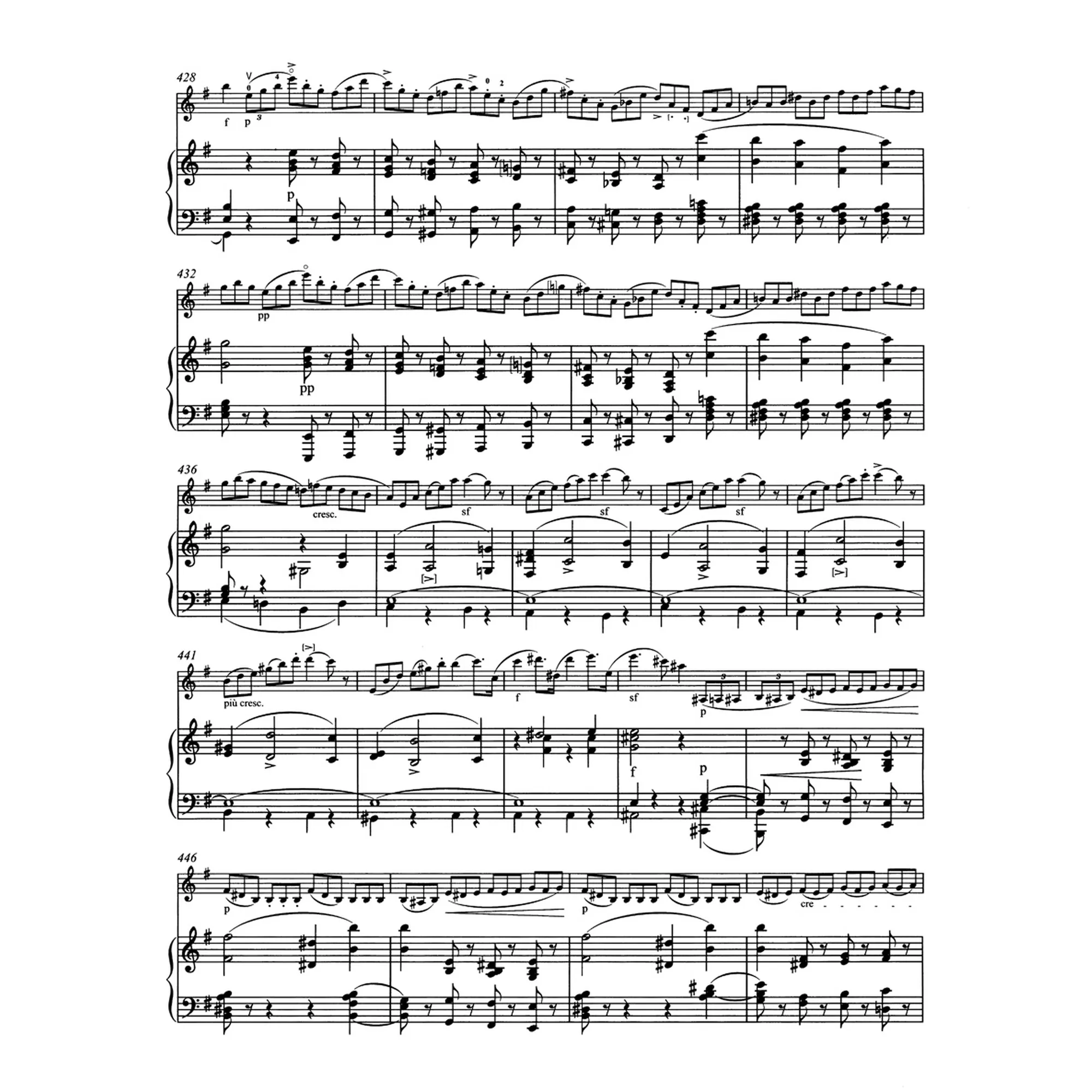 Konzert e-Moll op.64 für Violine und Orchester (Spätfassung)