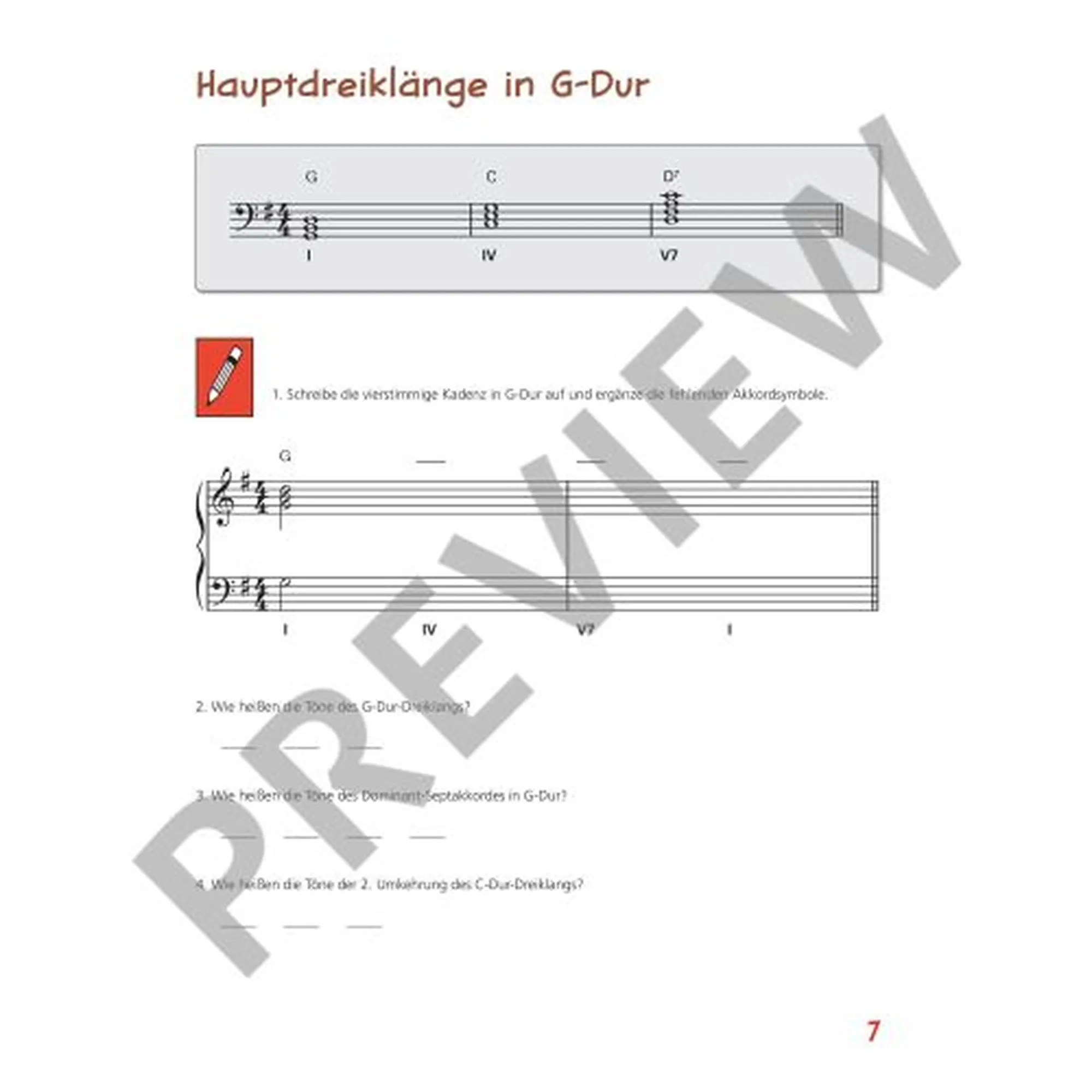 Piano junior - Theoriebuch Band 4