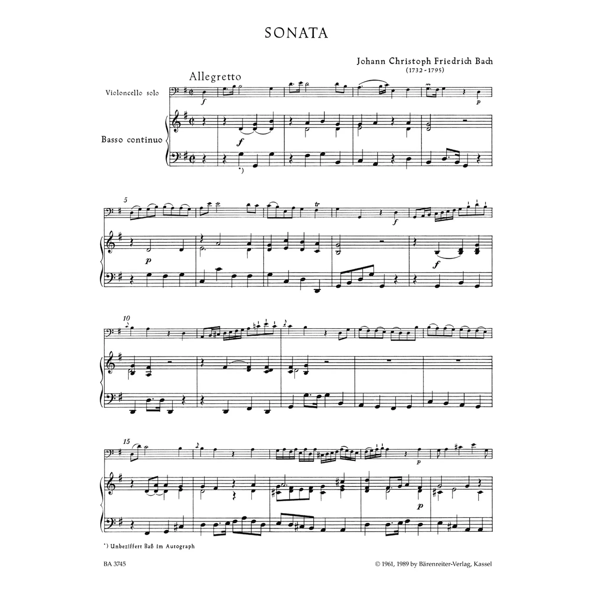 Sonate G-Dur