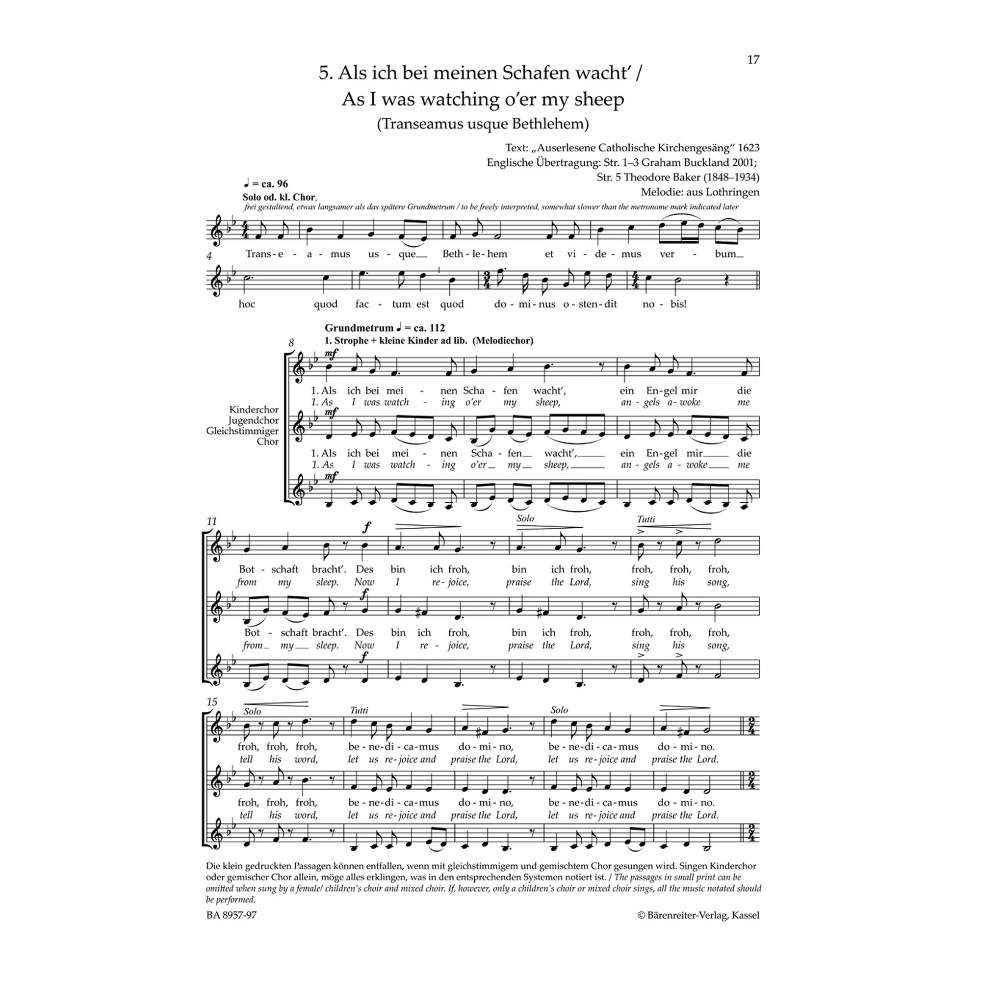 Sechs Motetten zur Weihnachtszeit